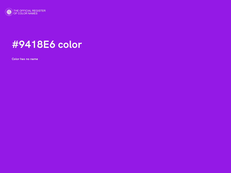 #9418E6 color image