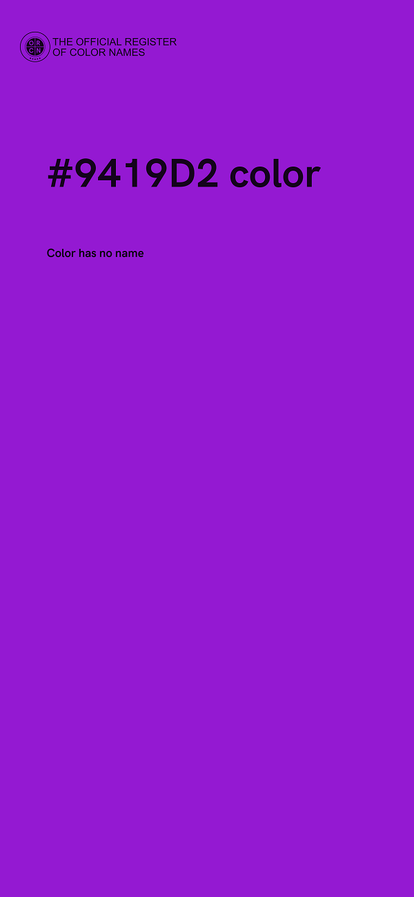 #9419D2 color image