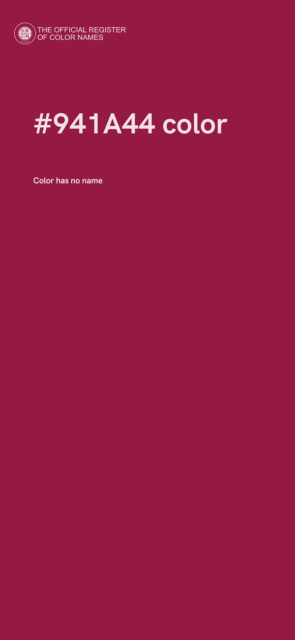 #941A44 color image