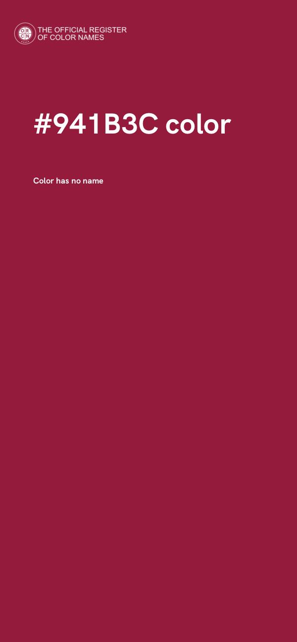 #941B3C color image