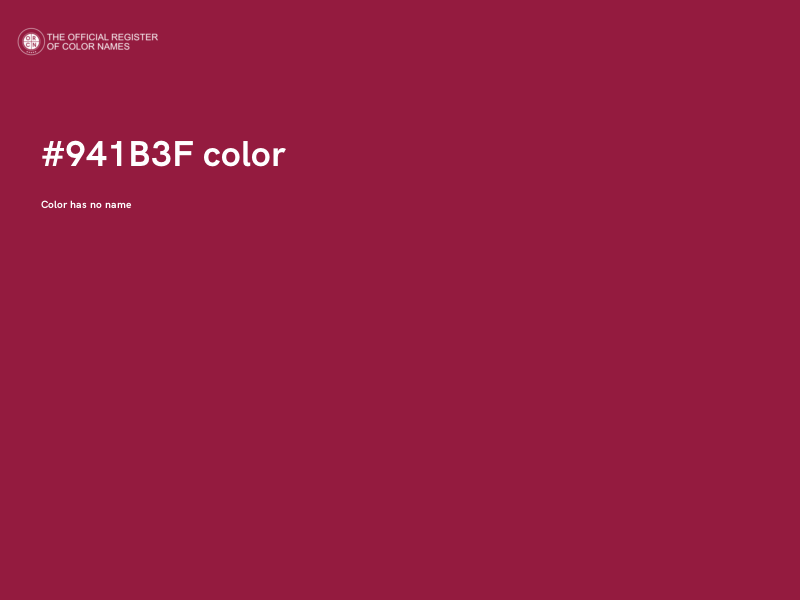 #941B3F color image