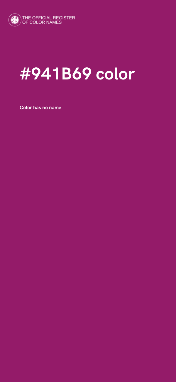 #941B69 color image