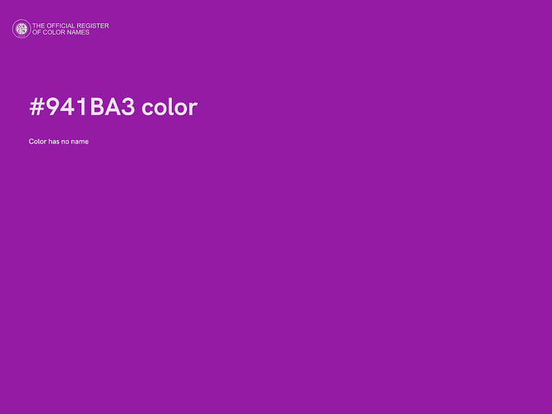 #941BA3 color image