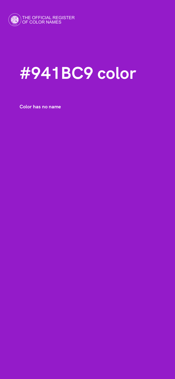 #941BC9 color image
