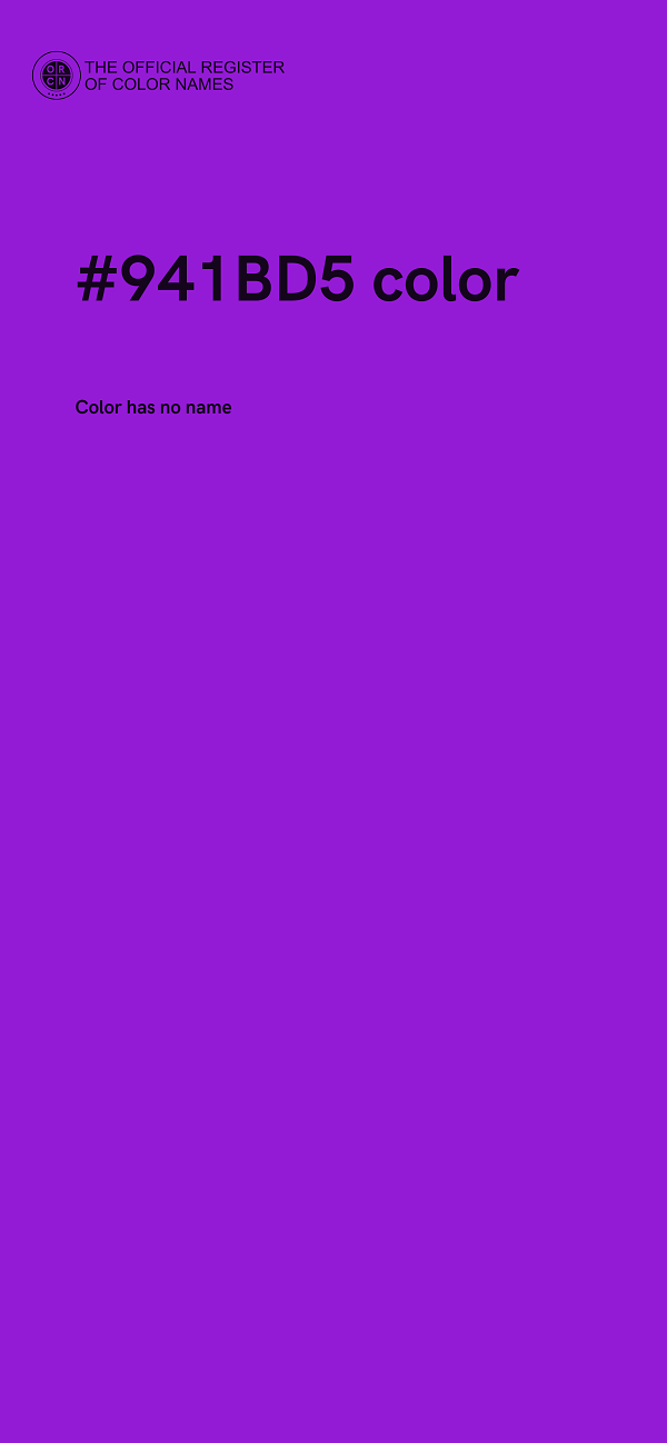 #941BD5 color image