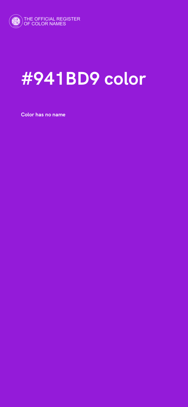 #941BD9 color image