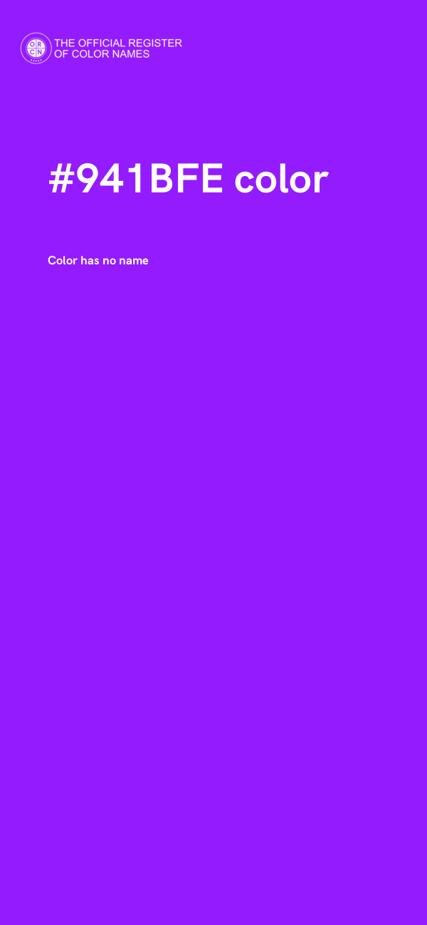 #941BFE color image