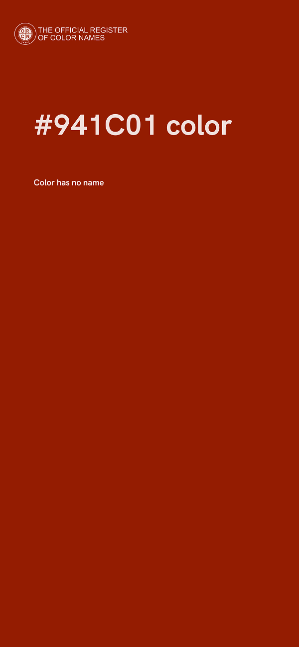 #941C01 color image