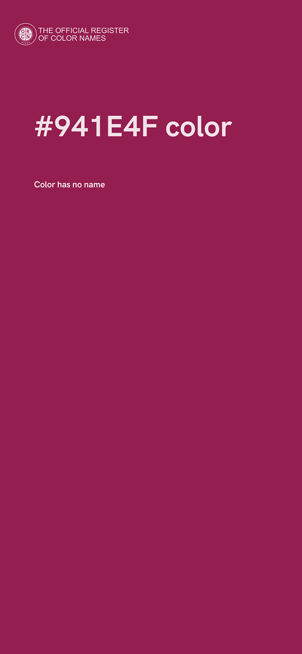 #941E4F color image