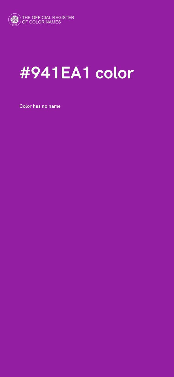 #941EA1 color image