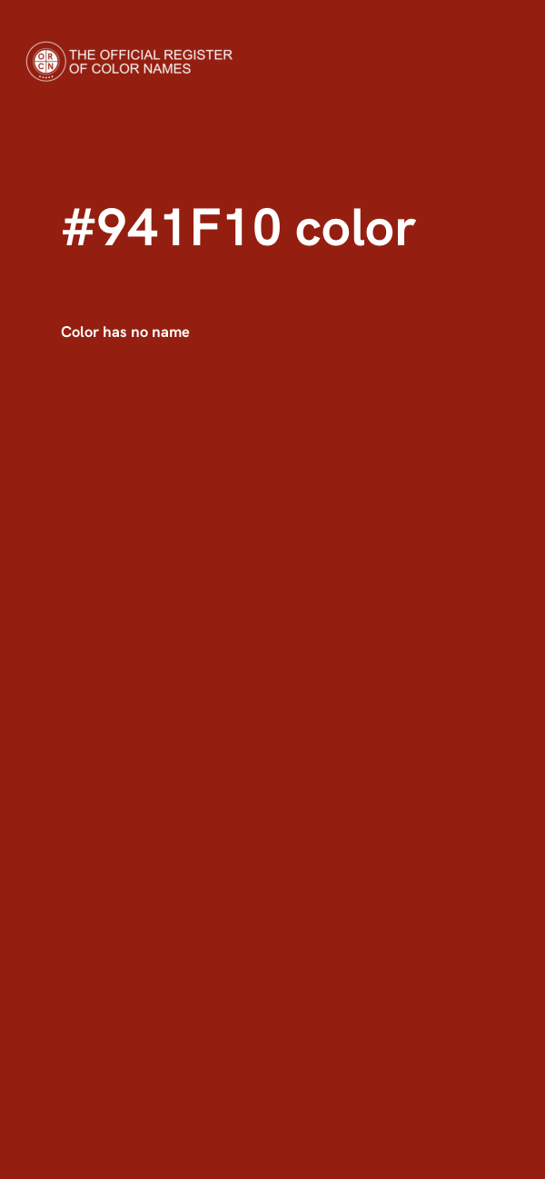 #941F10 color image