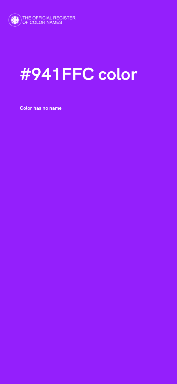 #941FFC color image
