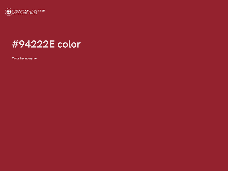 #94222E color image