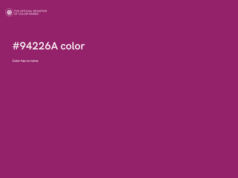 #94226A color image