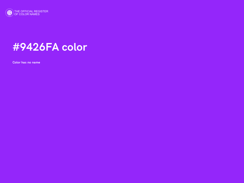 #9426FA color image
