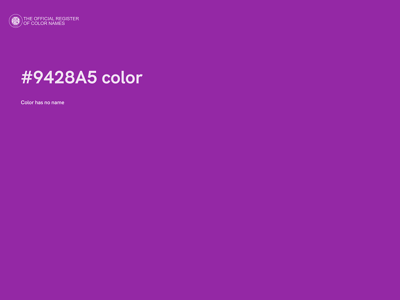 #9428A5 color image