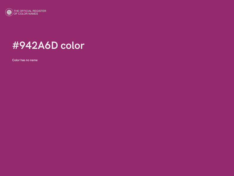 #942A6D color image