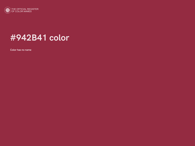 #942B41 color image