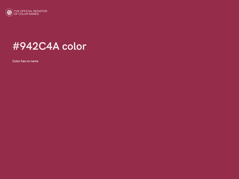 #942C4A color image