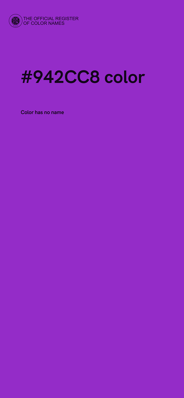 #942CC8 color image