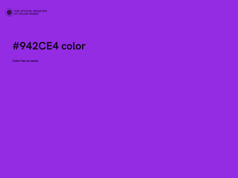 #942CE4 color image