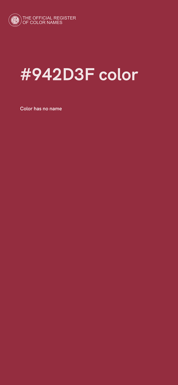 #942D3F color image