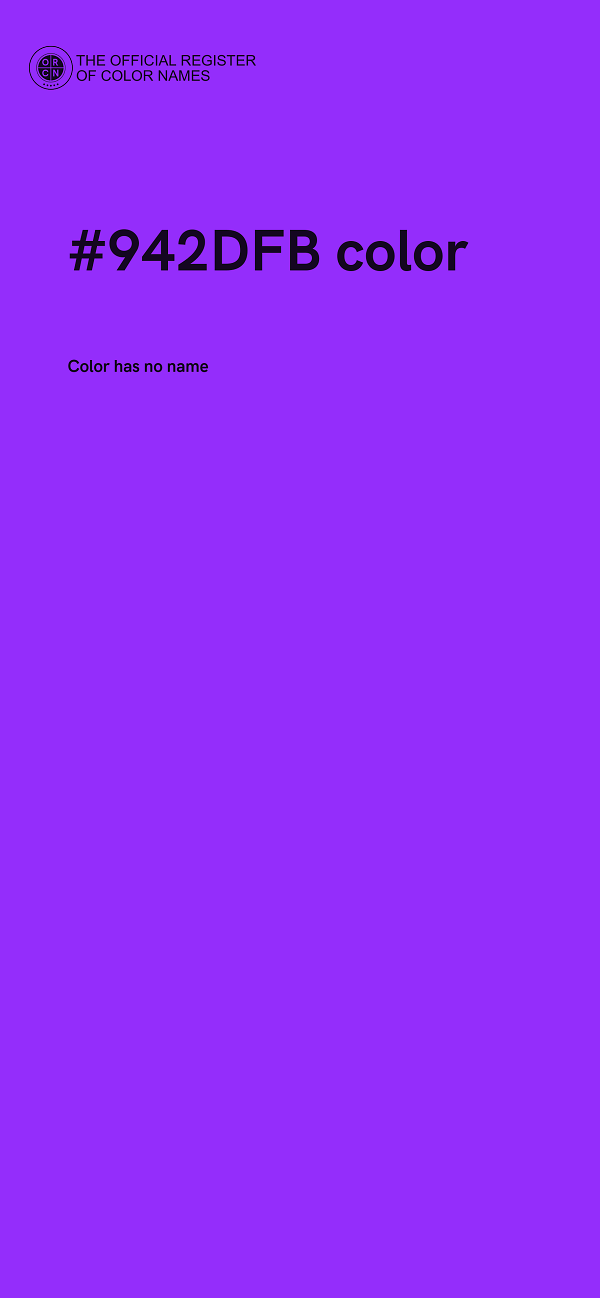 #942DFB color image