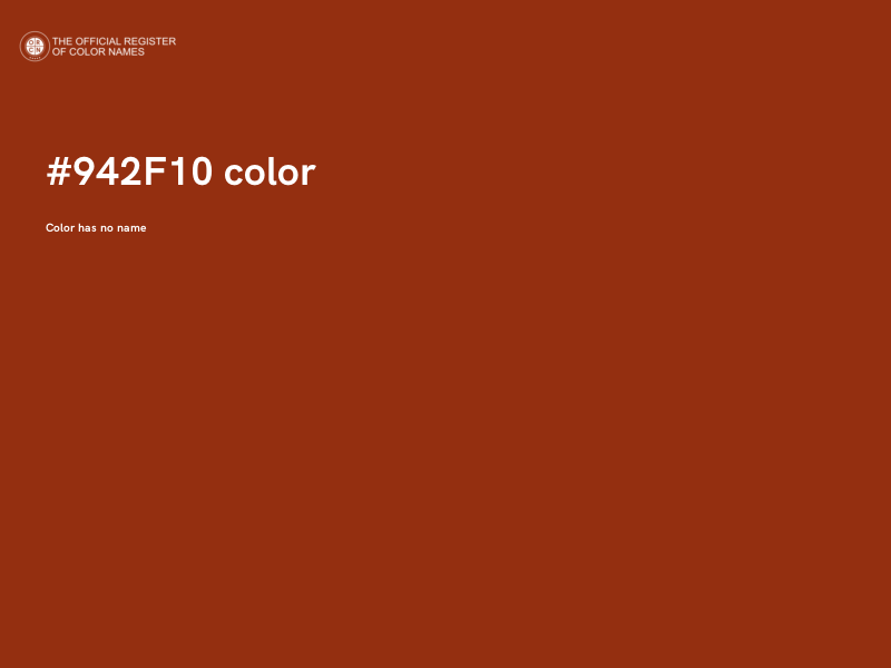 #942F10 color image