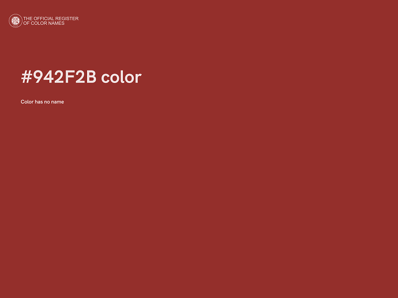 #942F2B color image