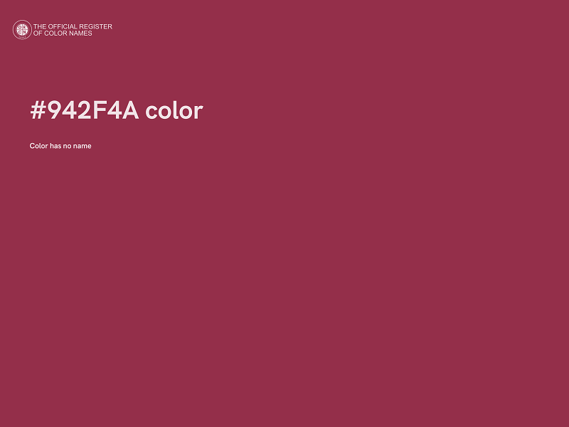 #942F4A color image