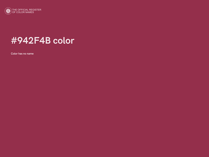 #942F4B color image