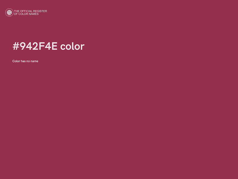 #942F4E color image