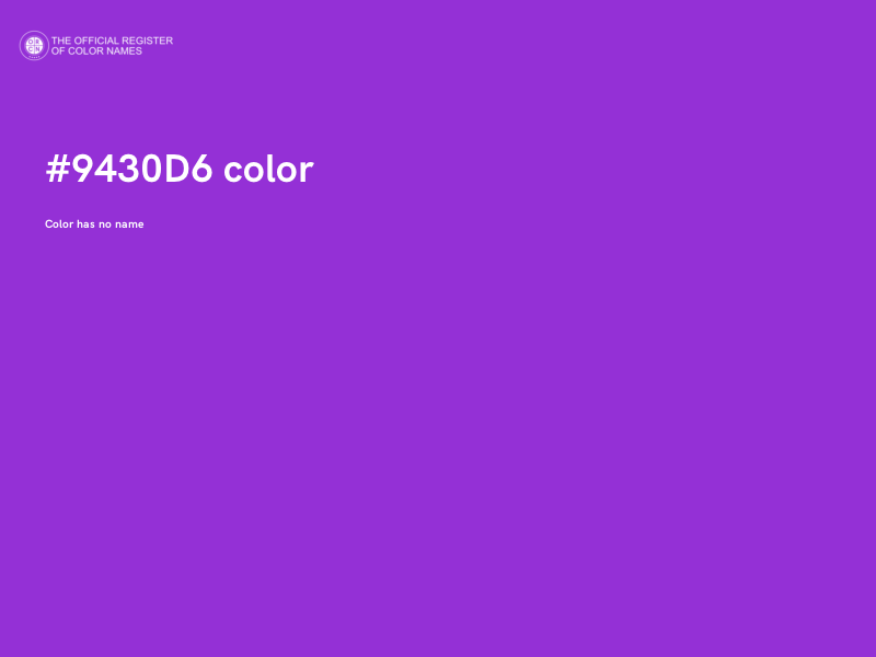 #9430D6 color image