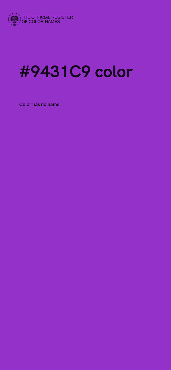 #9431C9 color image