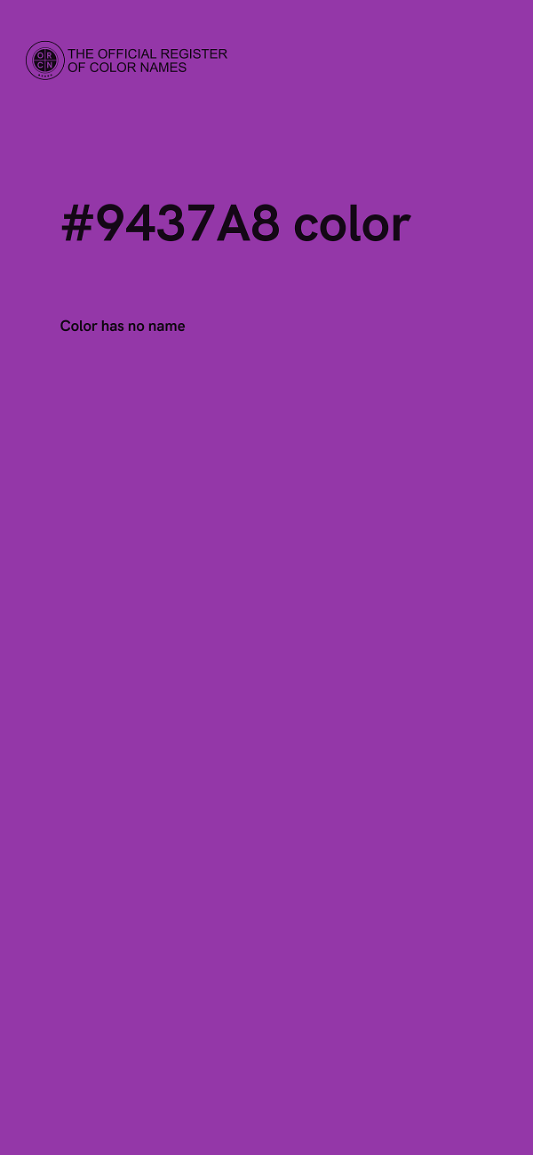 #9437A8 color image
