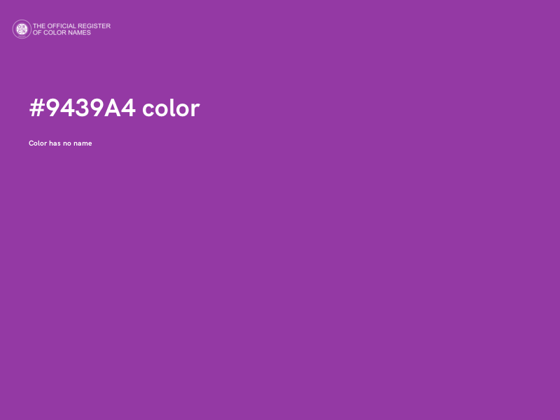 #9439A4 color image