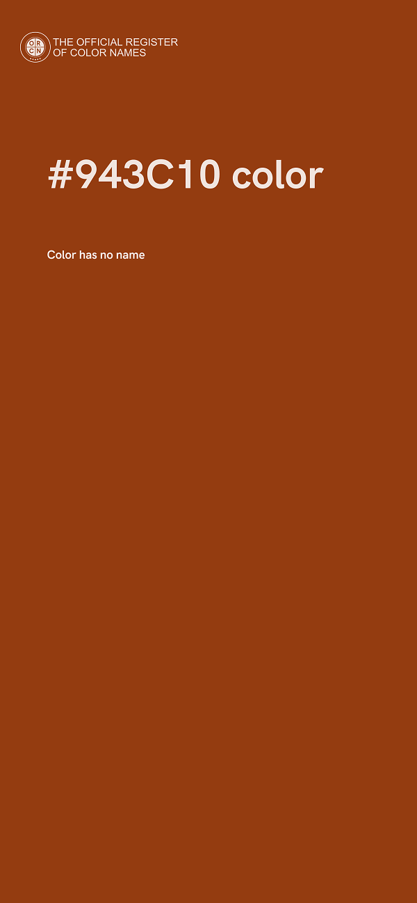 #943C10 color image