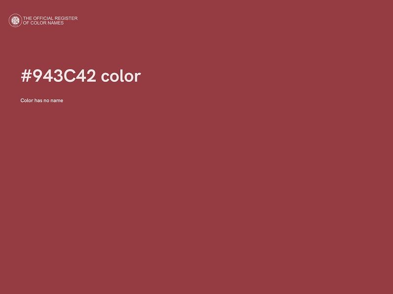 #943C42 color image