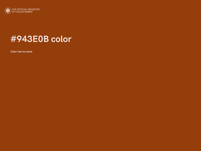 #943E0B color image