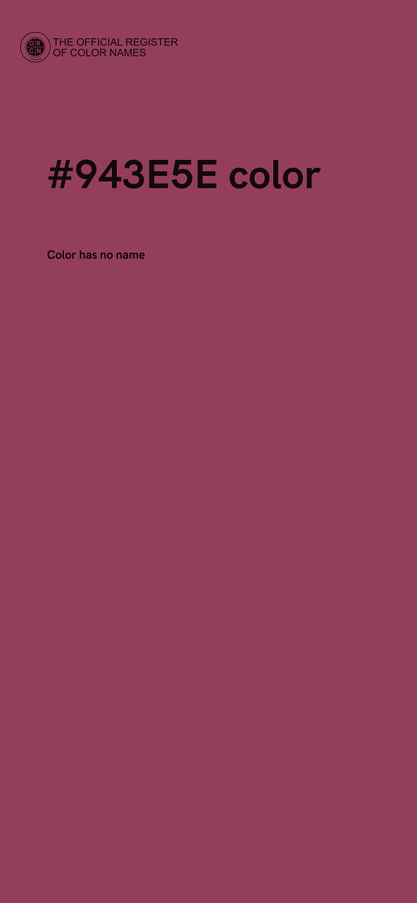 #943E5E color image
