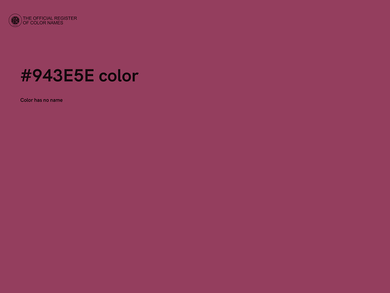 #943E5E color image