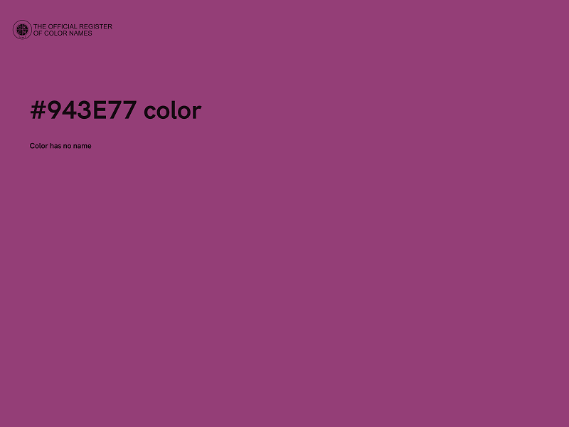 #943E77 color image