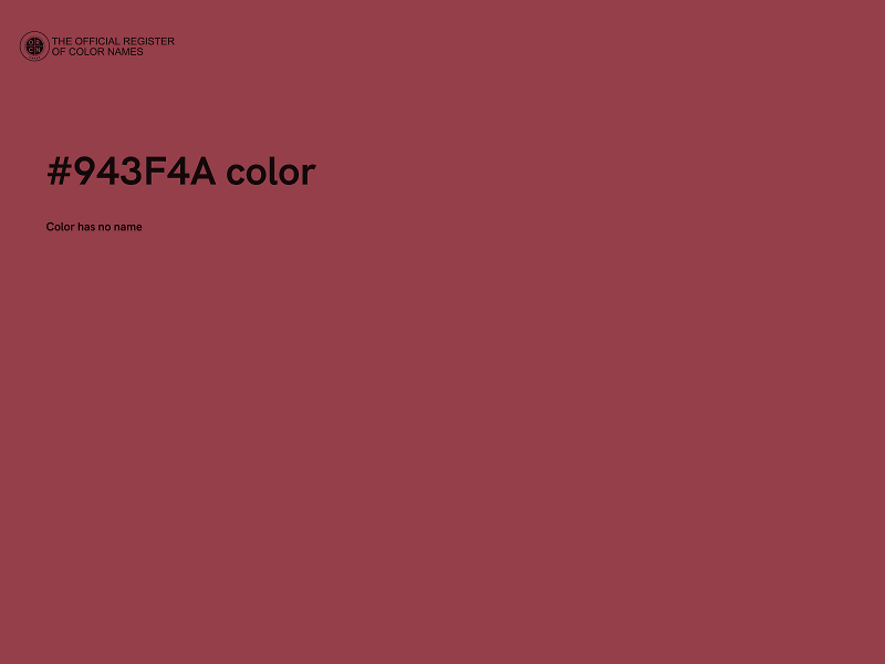 #943F4A color image