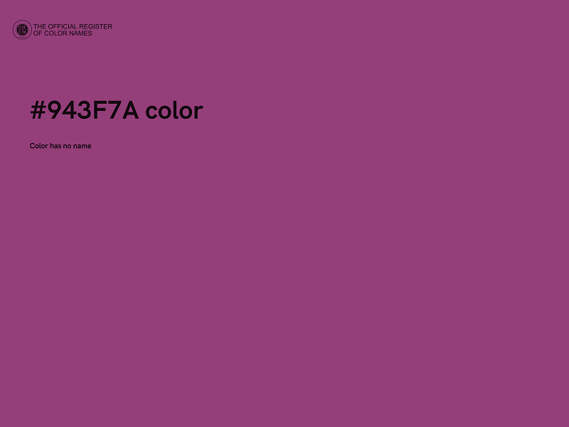 #943F7A color image