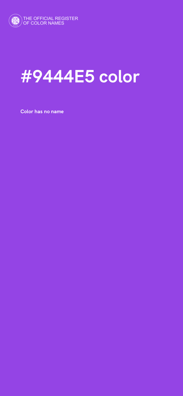 #9444E5 color image