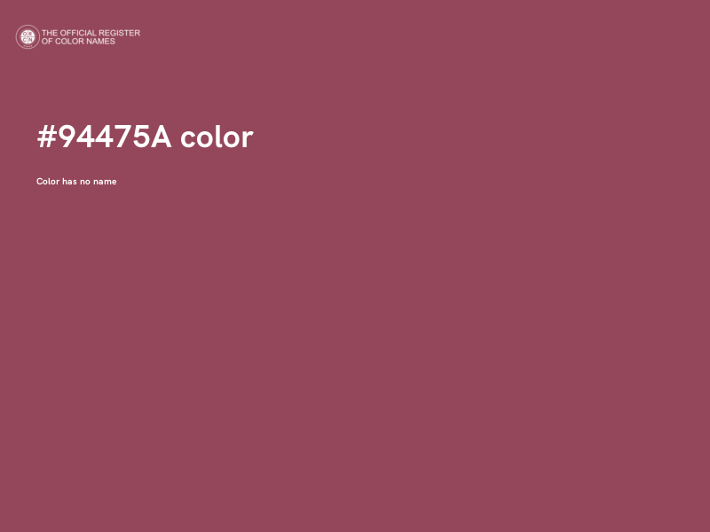 #94475A color image