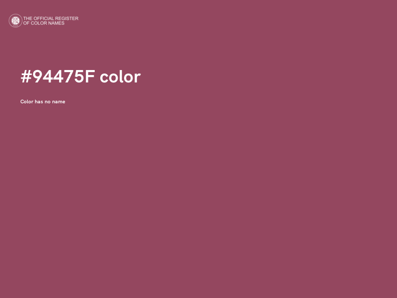 #94475F color image