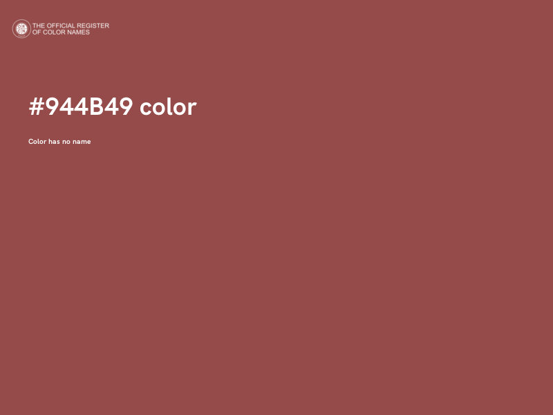 #944B49 color image