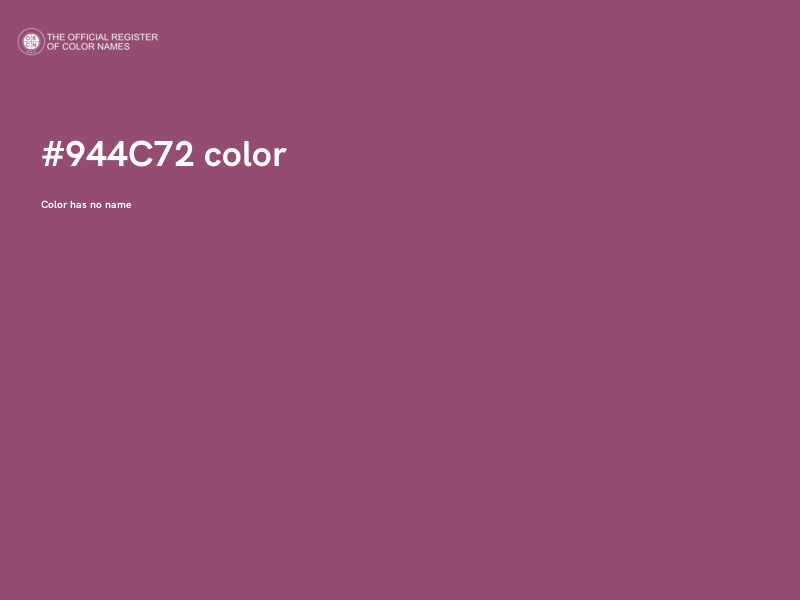 #944C72 color image