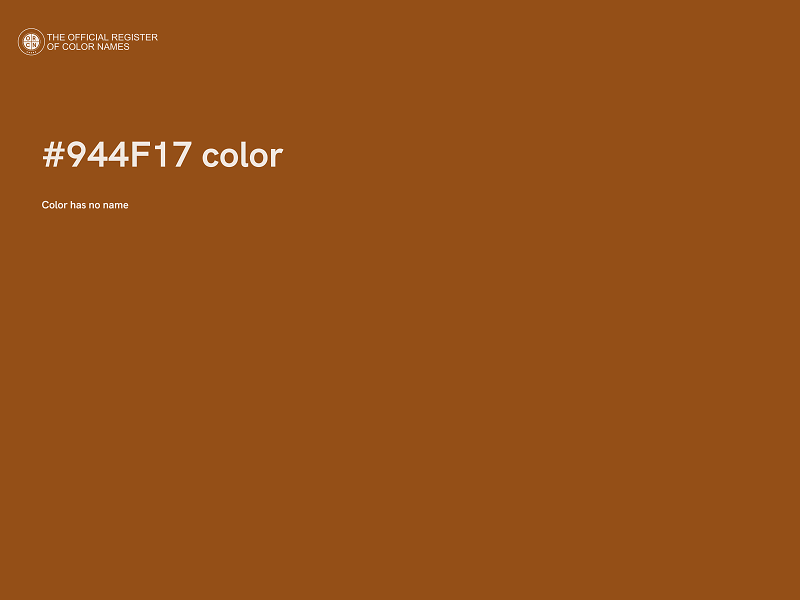 #944F17 color image